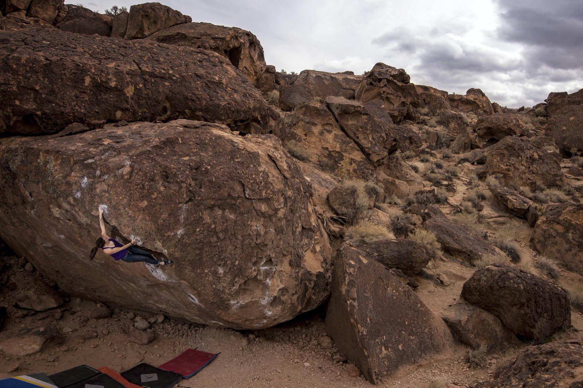 Climbers will find world-class bouldering near the town of Bishop, California.
