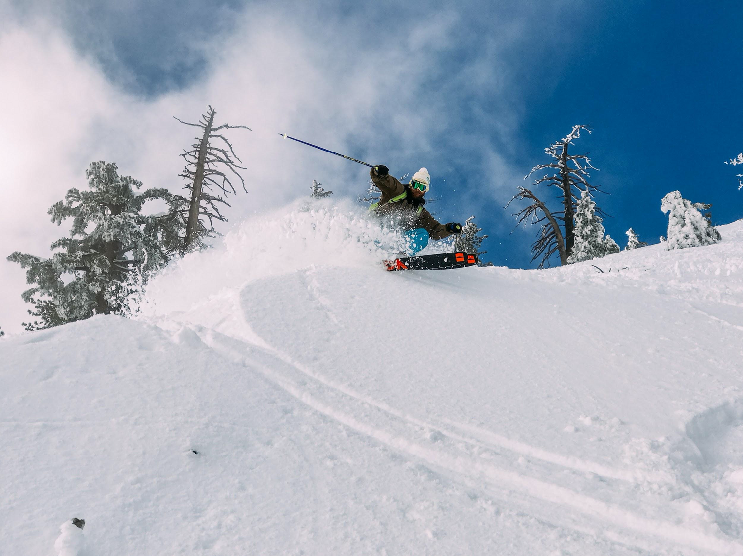 Lake Tahoe’s ample snowfall and abundant sunshine create blissful conditions for backcountry skiing.