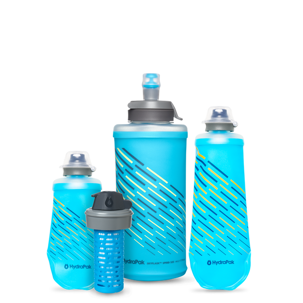 CBX GEAR Water Bottle, 500 ml, Slim Blue, Foldable and Leak-Proof Water  Bottle, Running Equipment for Jogging, Trail Running, Trekking, Marathon  and More, Super Light, Compact and Hand-Safe : : Sports 