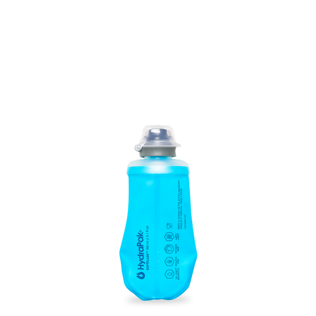 HydraPak Softflask 150ml - Collapsible Trail Running Vest Soft Nutrition  Flask Bottle - Blue