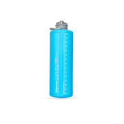 Hydrapak Flux+ 1.5L Water Bottle in Clear / HP Blue